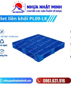 Pallet nhựa liền khối PL09-LK