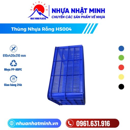 Thùng Nhựa Rỗng HS004