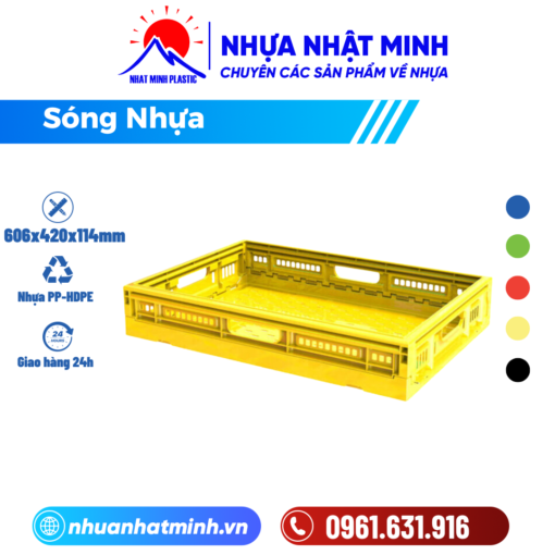 Sóng nhựa xếp 1T0