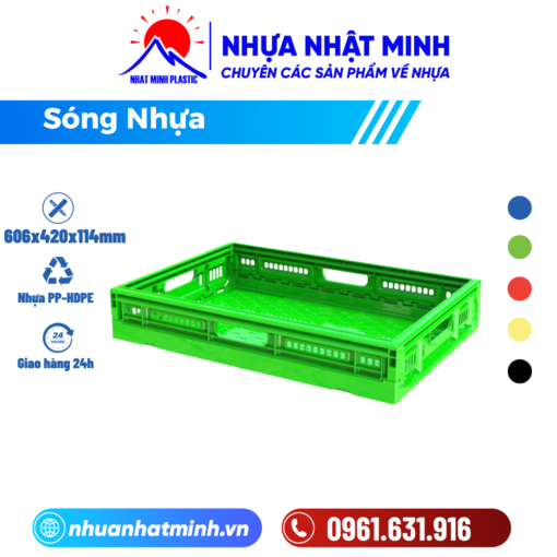 Sóng nhựa xếp 1T0