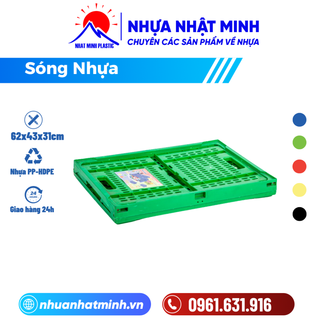 Sóng nhựa xếp 3T1 ảnh chi tiết
