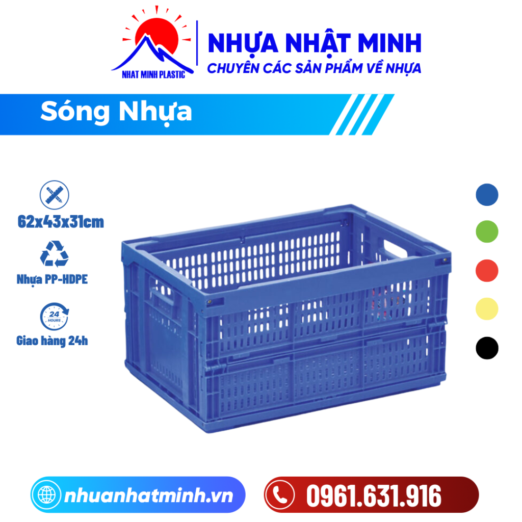 Sóng nhựa xếp 3T1 ảnh chi tiết