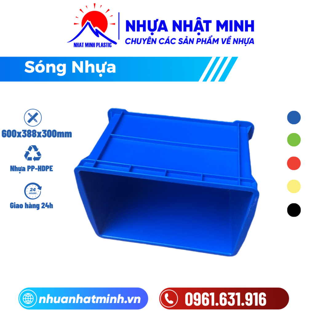 Thùng nhựa B5 ảnh chi tiết