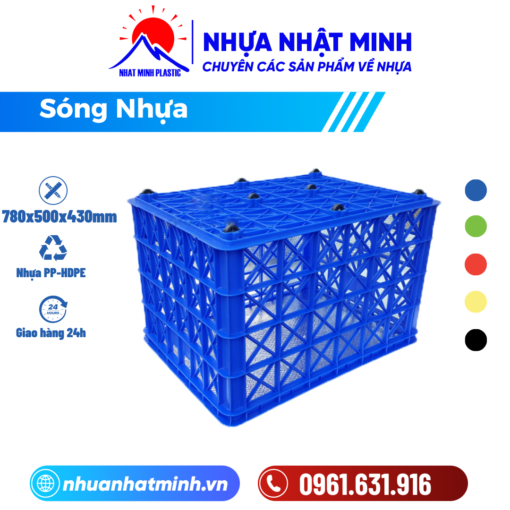 thùng nhựa rỗng có 5 bánh xe