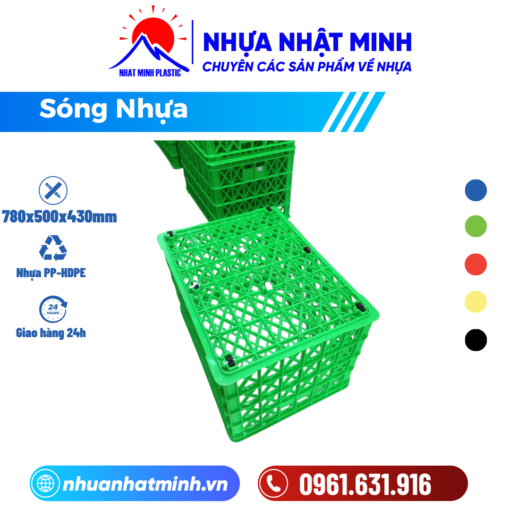 thùng nhựa rỗng có 5 bánh xe