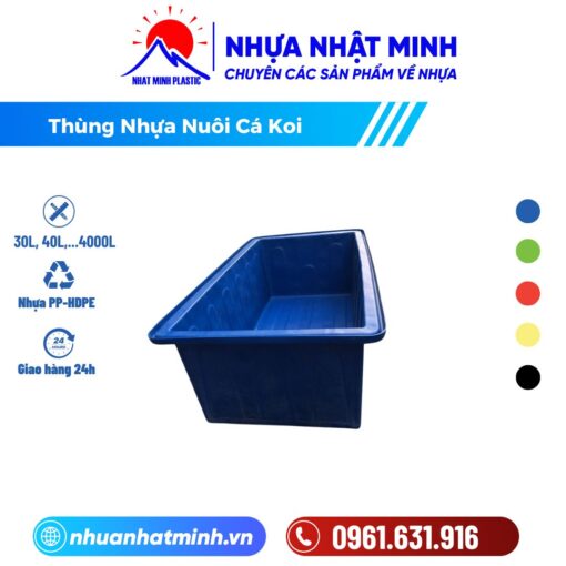 Thùng Nhựa Nuôi Cá Koi