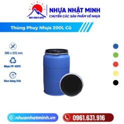 Thùng Phuy Nhựa 200L Cũ