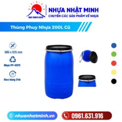 Thùng Phuy Nhựa 200L Cũ