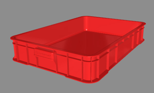 Sóng nhựa công nghiệp HS025-SB màu đỏ