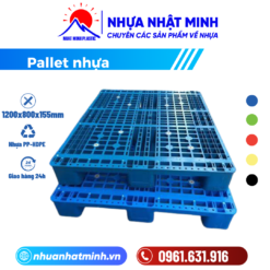 Pallet nhựa 1200x800x155mm