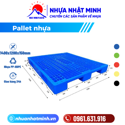 Pallet nhựa 1400x1200x150mm