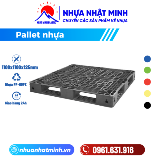 pallet nhựa 1100x1100x125mm