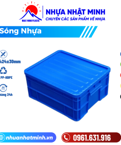 Nắp thùng nhựa B8