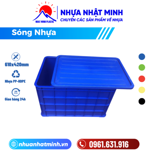 Nắp thùng nhựa T8