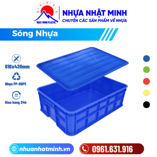 Nắp thùng nhựa T8