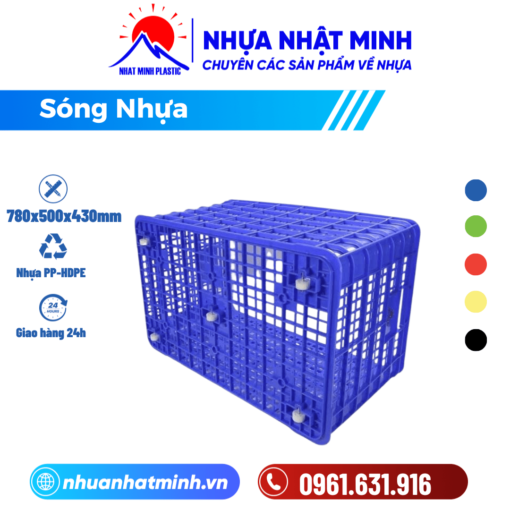 Sóng nhựa có bánh xe