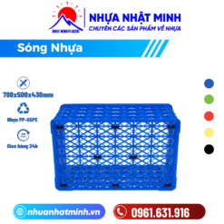 Sóng nhựa có bánh xe