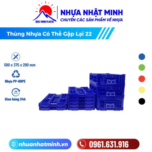 Thùng Nhựa Có Thể Gập Lại 22