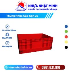 Thùng Nhựa Gấp Gọn 26