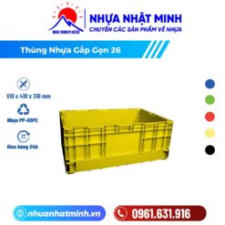 Thùng Nhựa Gấp Gọn 26