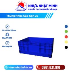 Thùng Nhựa Gấp Gọn 26