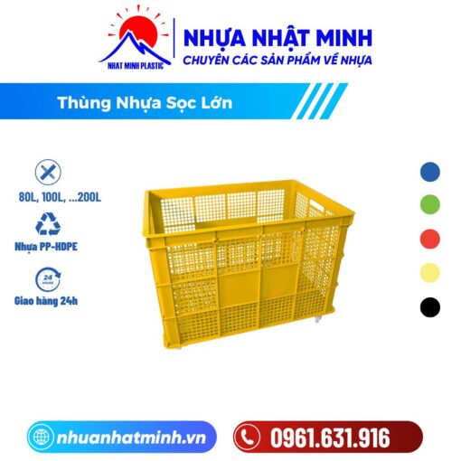 Thùng Nhựa Sọc Lớn