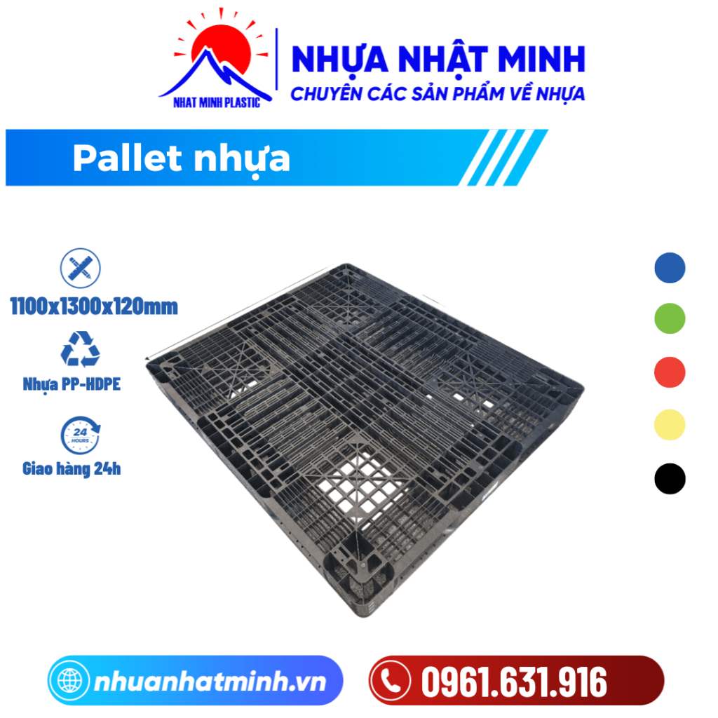 Pallet Nhựa 1100x1300x130mm ảnh chính