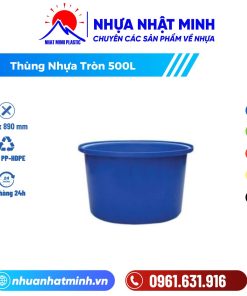 Thùng Nhựa Tròn 500L