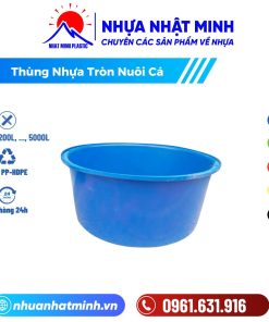 Thùng Nhựa Tròn Nuôi Cá