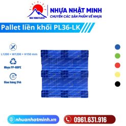 Pallet nhựa liền khối PL36‑LK