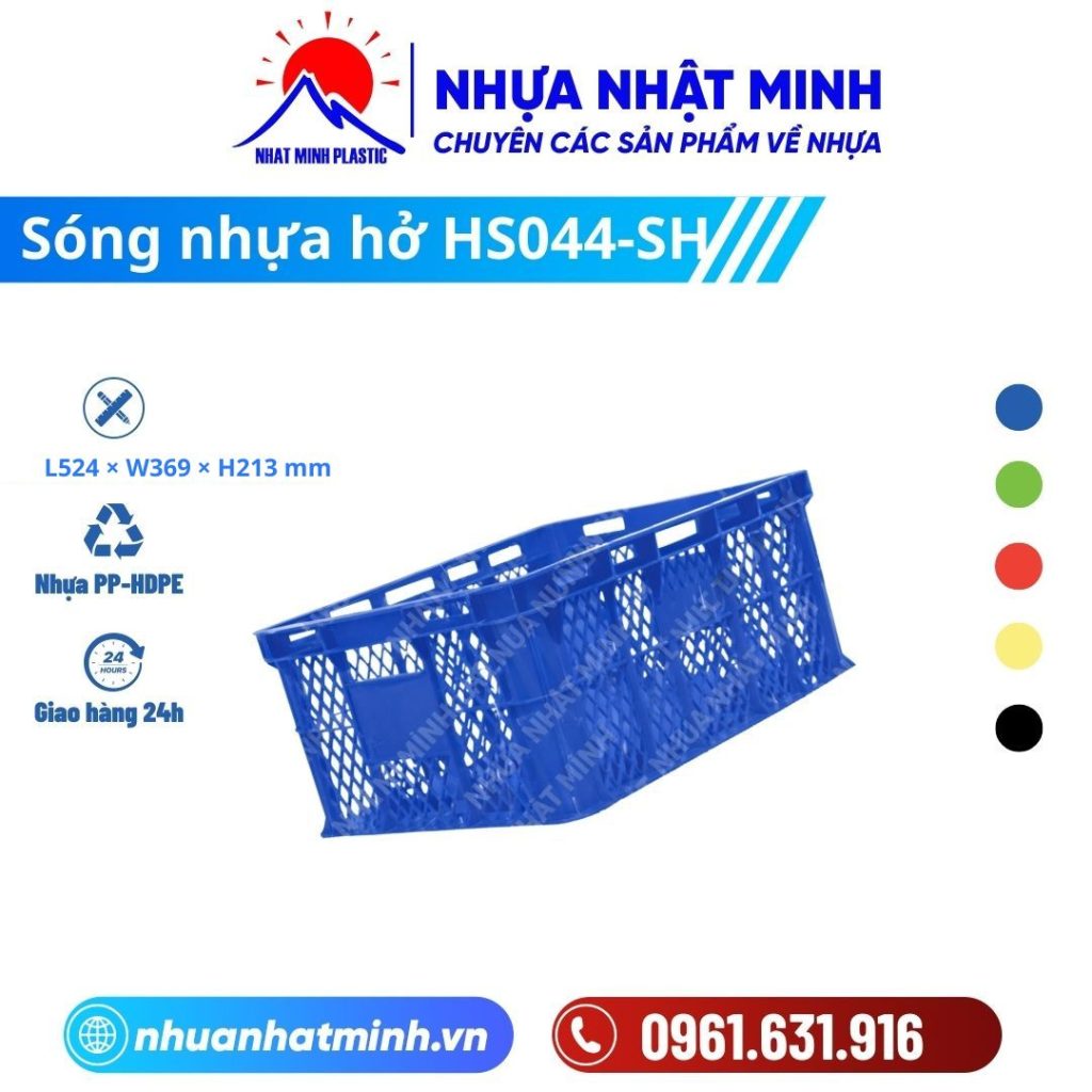 Sóng nhựa hở HS044-SH ảnh chi tiết
