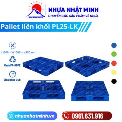 Pallet Nhựa Liền Khối PL25-LK