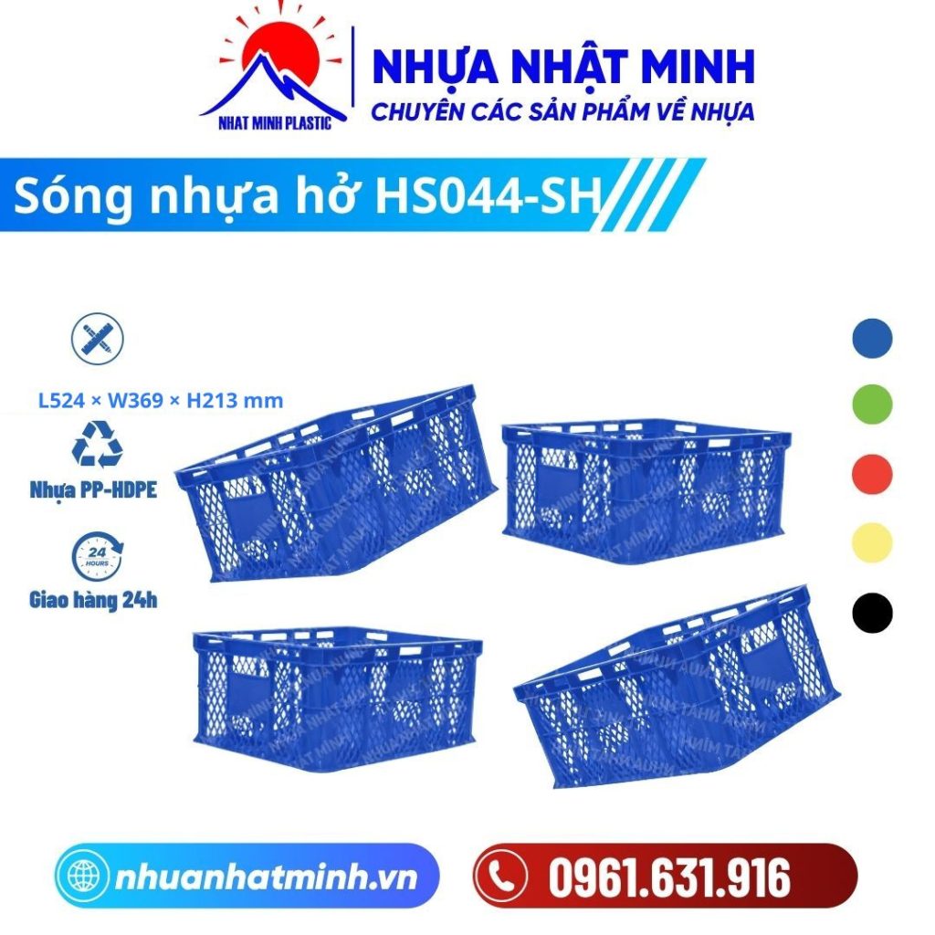 Sóng nhựa hở HS044-SH ảnh chi tiết