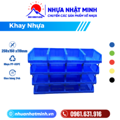 Khay Nhựa Có Chân Nối Xếp Tầng-min