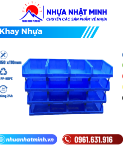 Khay Nhựa Có Chân Nối Xếp Tầng
