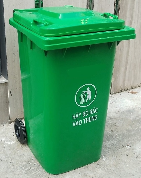 giá thùng rác nhựa 240l