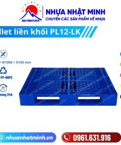 Pallet nhựa liền khối PL12-LK