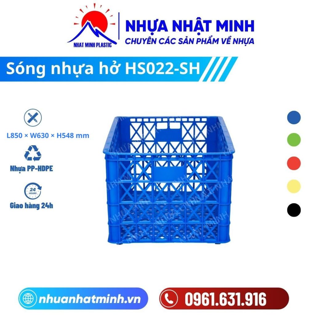 Sóng nhựa hở HS022-SH ảnh chi tiết