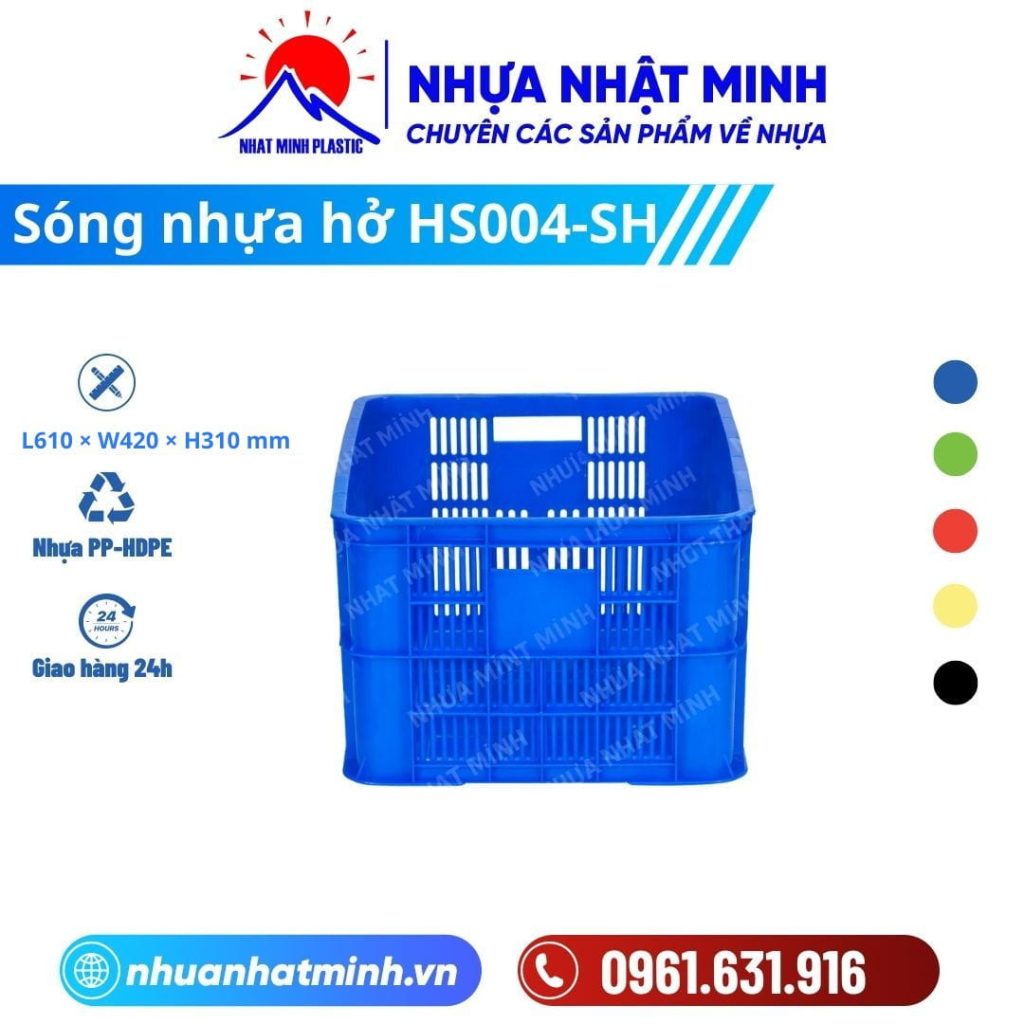 Sóng nhựa hở HS004-SH ảnh chi tiết