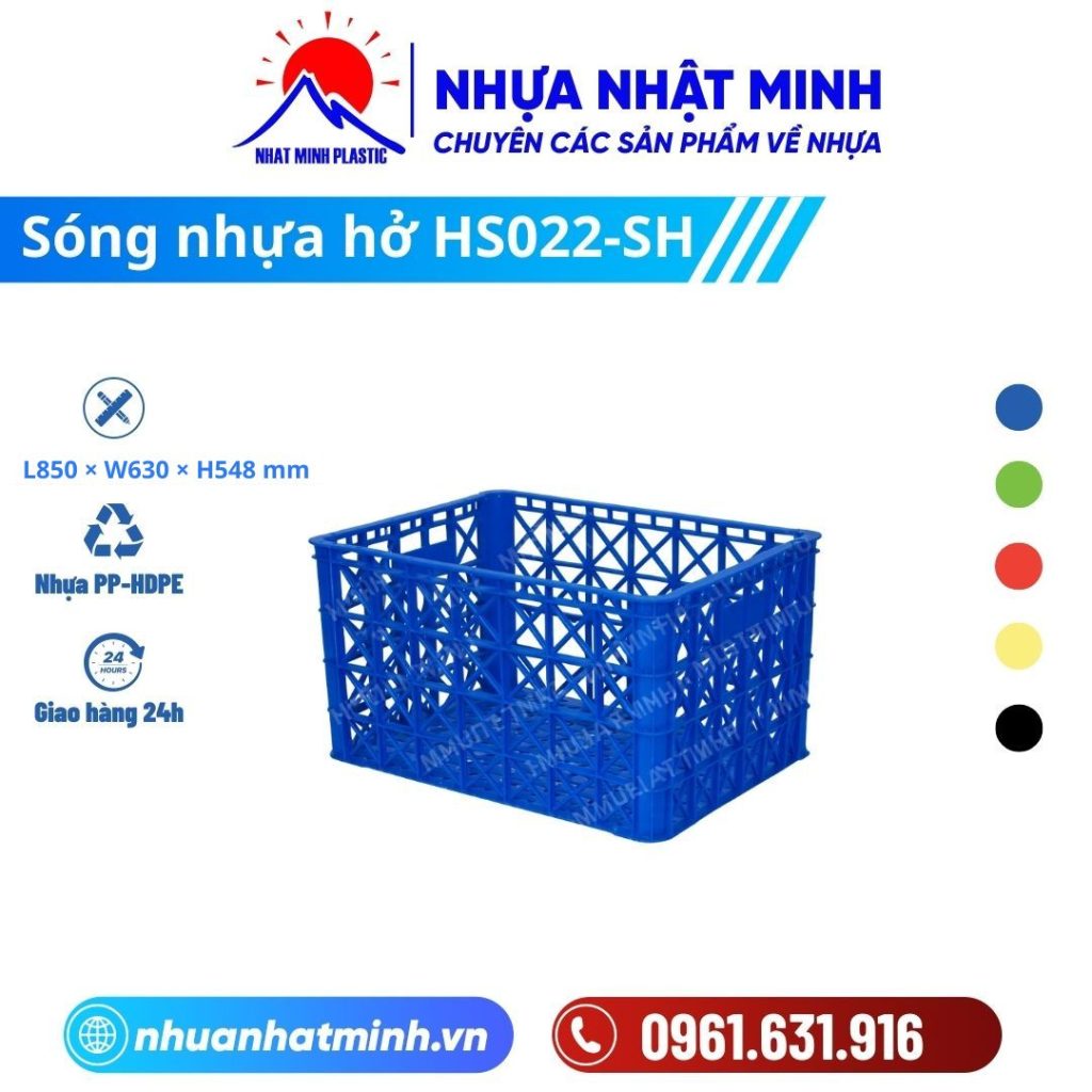 Sóng nhựa hở HS022-SH ảnh chi tiết